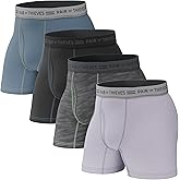 Pair of Thieves Men's Underwear Boxer Briefs | EDK Soft Cotton Boxer Briefs for Men | 4 Pack Tagless Mens Underwear