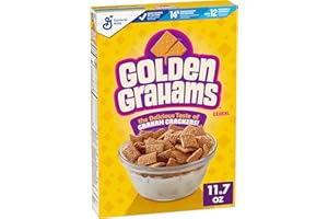 Golden Grahams Breakfast Cereal, Graham Cracker Taste, Made with Whole Grain, 11.7 oz