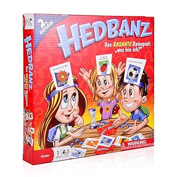 COSMOERY Hedbanz, Hedbanz Brettspiele Spieleklassiker Kinderspiel Kartenspiele Rätselraten was Bin ICH - deutsche Version