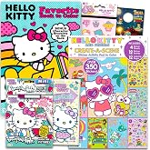 Hello Kitty Coloring &amp; Activity Book Super Set ~ 5 Hello Kitty Coloring Books, Crayons, and over 50 Hello Kitty Stickers (Hello Kitty Party Pack)