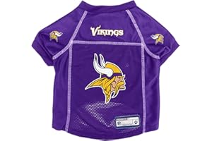Littlearth NFL Minnesota Vikings Basic Pet Jersey, Team Color, X-Small