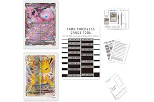 Flinduy Anime Collectible Cards Grading & Centering Tool Set with Thickness Measurement Card, PSA Standard Size Precision Grading Tools (2025 Upgraded)​