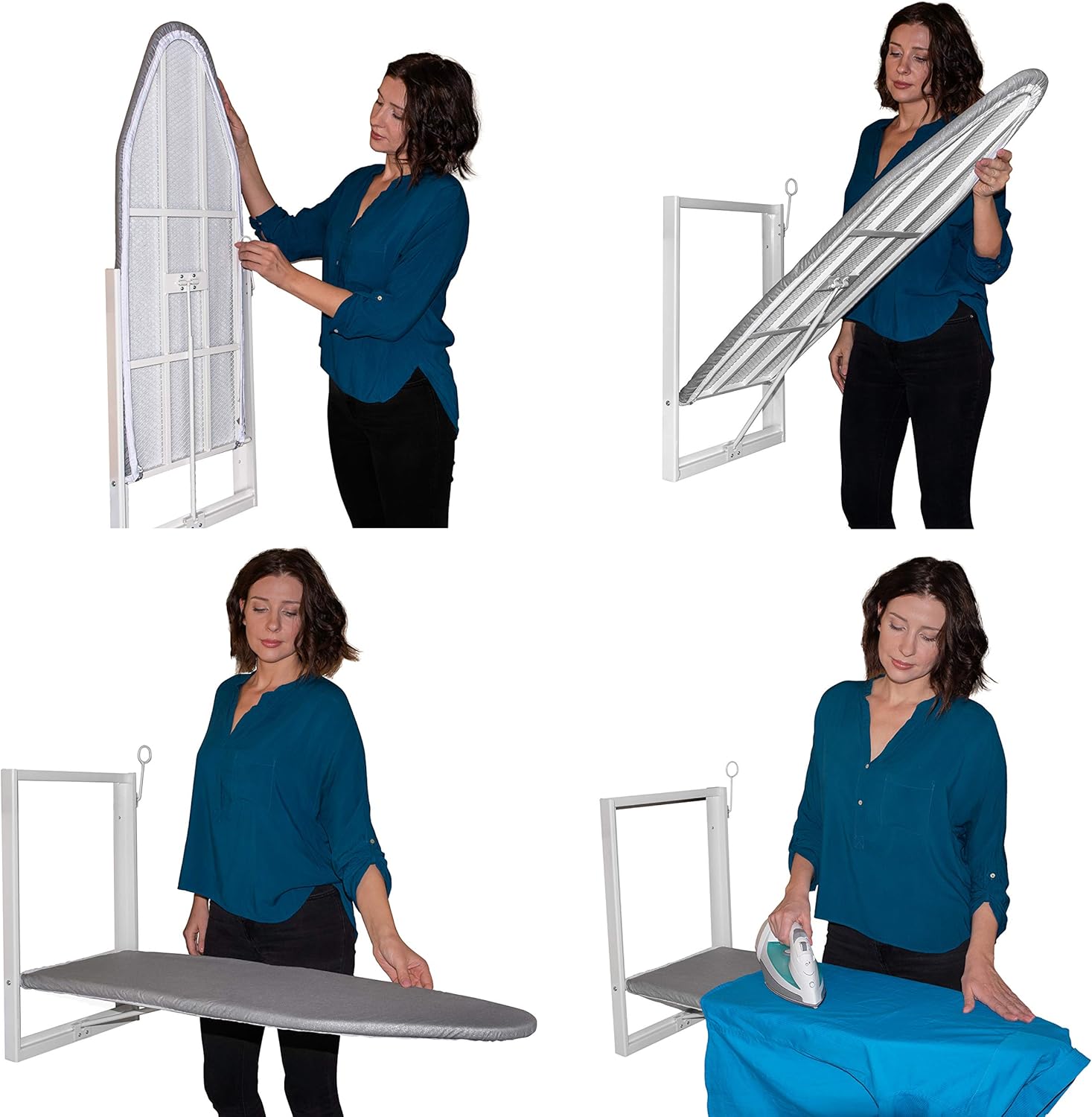 Xabitat Wall Mounted Ironing Board, Compact Mount Fold Down Ironing Board for Small Spaces - Image 5