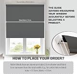 Funky Gadgets Dark Grey Thermal Blackout Roller Blind 120x165 cm view 3