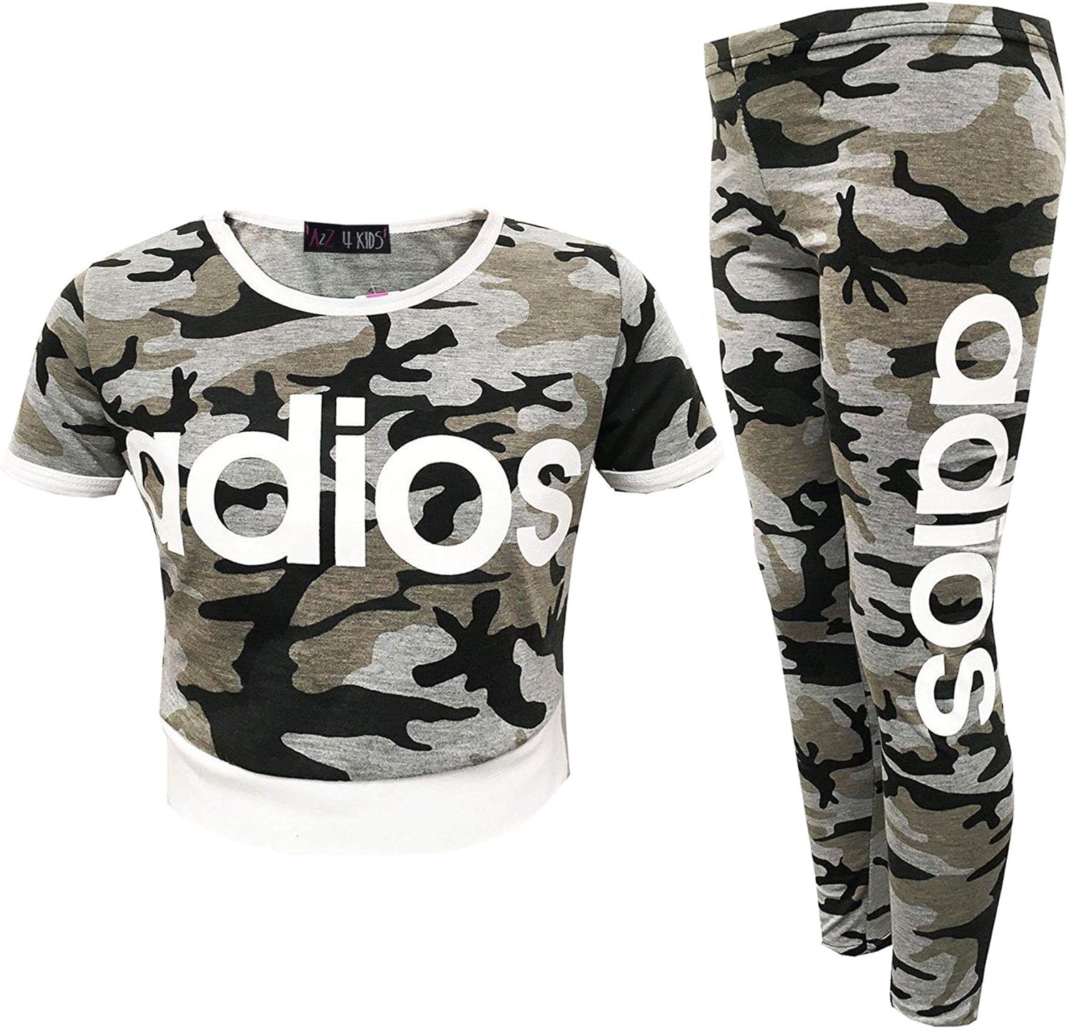 A2Z Kids 'Looking Awesome' Set - T-Shirt & Leggings Für Mädchen 5-13 Jahre