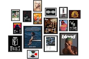 GENERIC NXCX 16 PCS Album Cover Posters, Gallery Wall Art Prints for Bedroom, Music Posters for Room Aesthetic, Wall Collage Kit Pictures for Living Room, Dorm Home Decor, Sza, Frank ocean, Drake, The weeknd