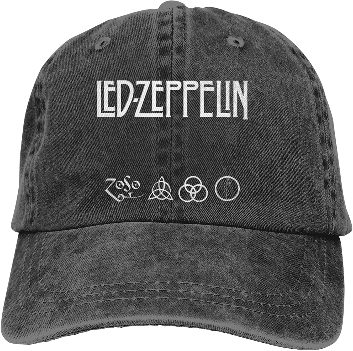 ZQLXD Led Zeppelin Letter Pattern Unisex Baseball Hat Trucker Cap