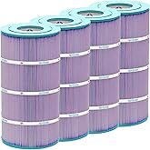 Hurricane Filters HF8411-01P 4 Pack Platinum Purple Pool Filter Cartridge - Replacement for PWWCT75, Unicel C-8411, Filbur FC-1255, Waterway Clearwater II Pro-Clean 75 Above Ground Cartridge