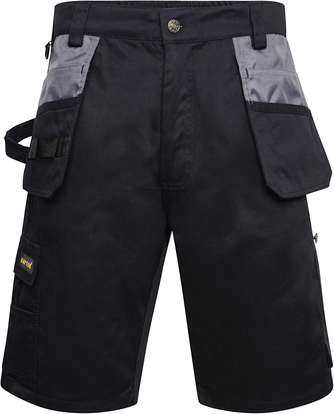 Inspire Me Work Cargo Shorts Heavy Duty Safety Shorts Multi Pockets Two Side Pockets Work Shorts