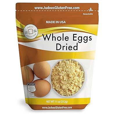 Judee's Whole Egg Powder (11 oz)(Non-GMO, Pasteurized, Made in USA, 1 Ingredient no additives, Produced from the Freshest of Eggs)