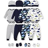 NZRVAWS Newborn Baby Boy Girl Clothes Unisex Preemie Infant Must Have Pants Set Outfits 0-18 Months 20 Pcs Essentials Gift