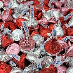Hersheys Kisses Milk Chocolate Candy - Red and