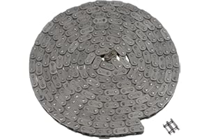 uxcell 06B Metric Standard Roller Chain, 10 Feet Carbon Steel Chains 3/8" Industrial Roller Chain Drive Chain for Motorcycle 