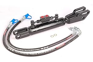 SPARE PARTS HOLLAND Hydraulic Side Link Cylinder with Fork Fits Several Tractors (Min-Max: 21-5/8", 28-3/16")