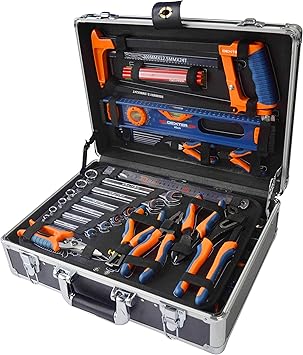 DEXTER - Maletín de herramientas (130 piezas): Amazon.es: Bricolaje y herramientas