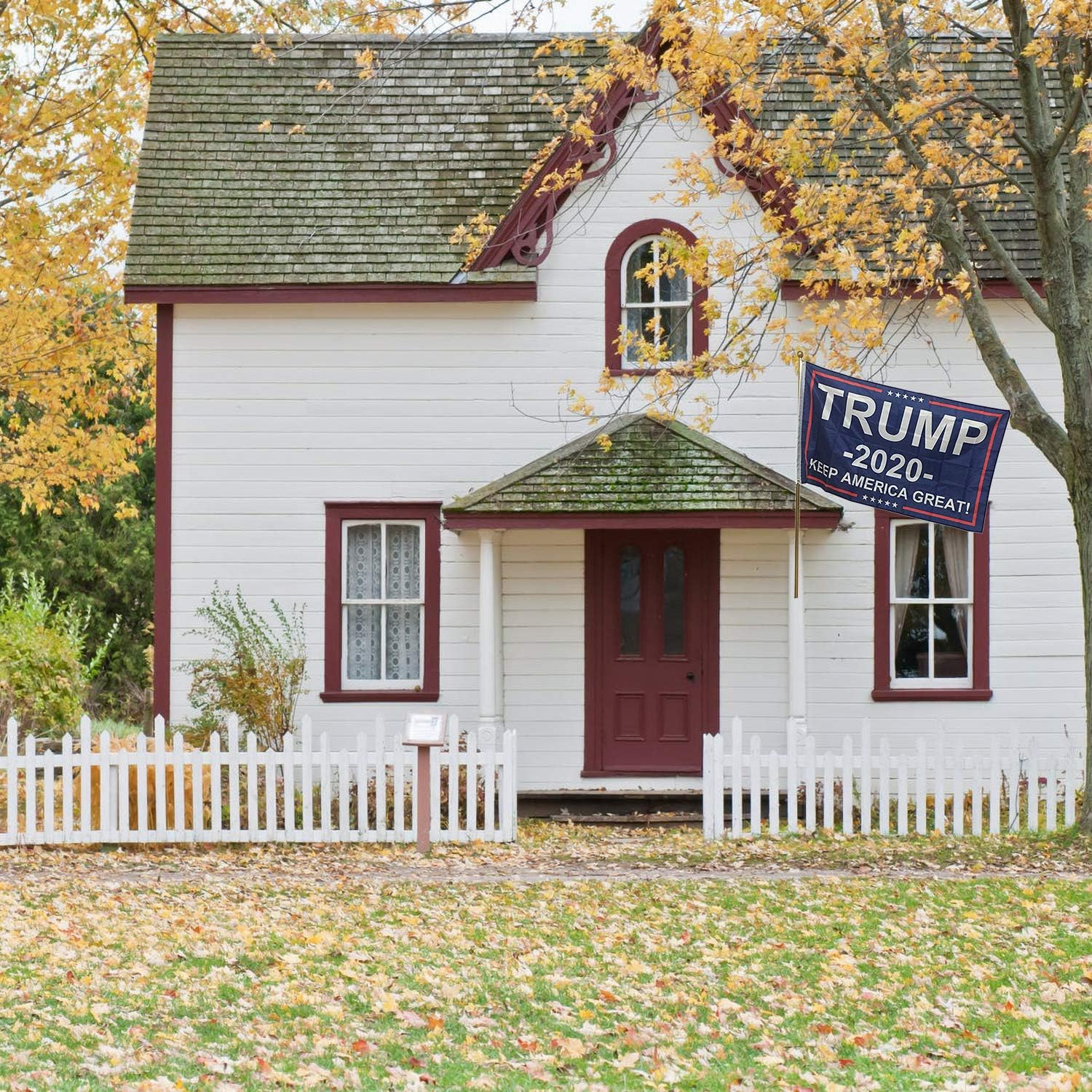 Kithwaro 4 Pieces Donald Trump 2020 Flags, President Donald Trump Tank Flag 2020 Keep America Great Flag with Grommets for US Election Patriotic Outdoor Indoor Decoration Banner, 3x5 Feet : Garden & Outdoor