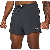 TLRUN Men's Ultra Lightweight 3" Running Shorts Lined Marathon Trail Athletic Shorts