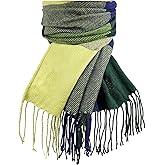 woogwin Winter Scarf for Women Cashmere Feel Plaid Warm Long Blanket Scarves Big Grid Pashmina Shawls and Wraps