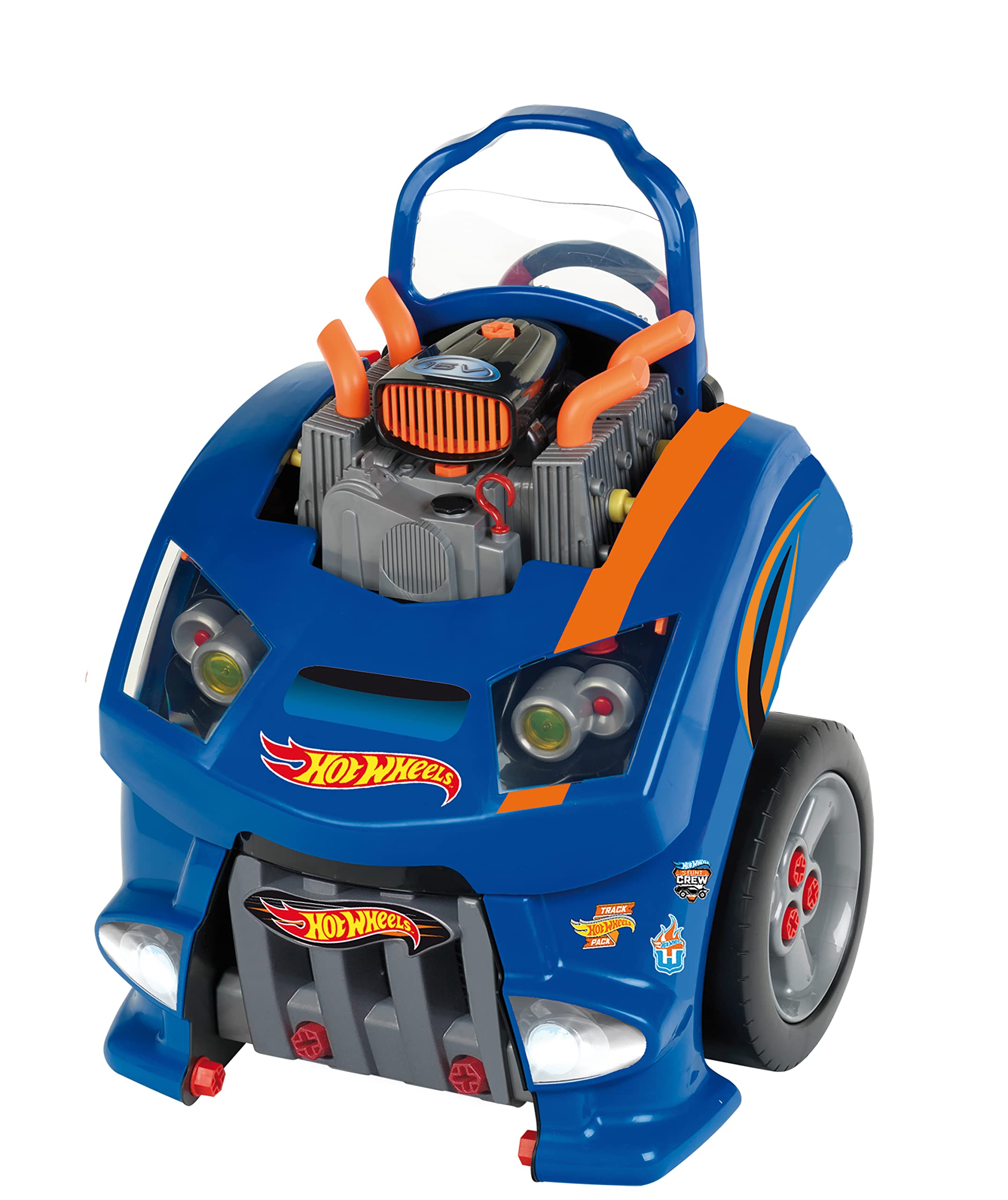 Theo Klein 2822 Hot Wheels assembly car I Engine block with instructive repair functions I Battery-operated headlights and horn I Toys for children aged 3 and over — image 1