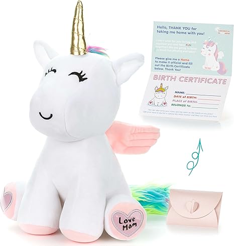 large unicorn plush toy