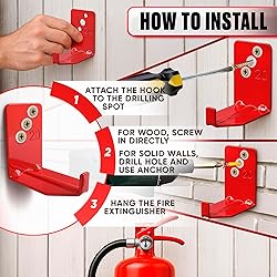 Set of 4 Fire Extinguisher Mount Bracket