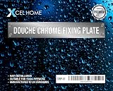 Xcel Home Chrome Douche Bracket Bidet Shataff Wall Plate Universal Fittings view 4