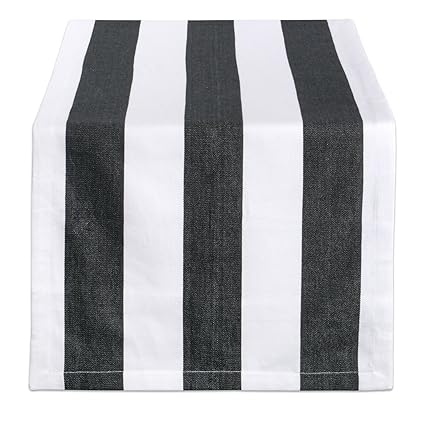 Black and White Table Runner