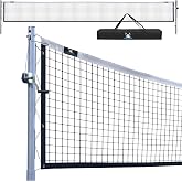 In-Ground Pickleball Net System &ndash; Heavy-Duty Fixed Net with Hand Crank Tension, Pulley Alignment, All Hardware Included | Meets USAPA Regulation Height (36&rdquo; Ends / 34&rdquo; Center) | Professional Grade