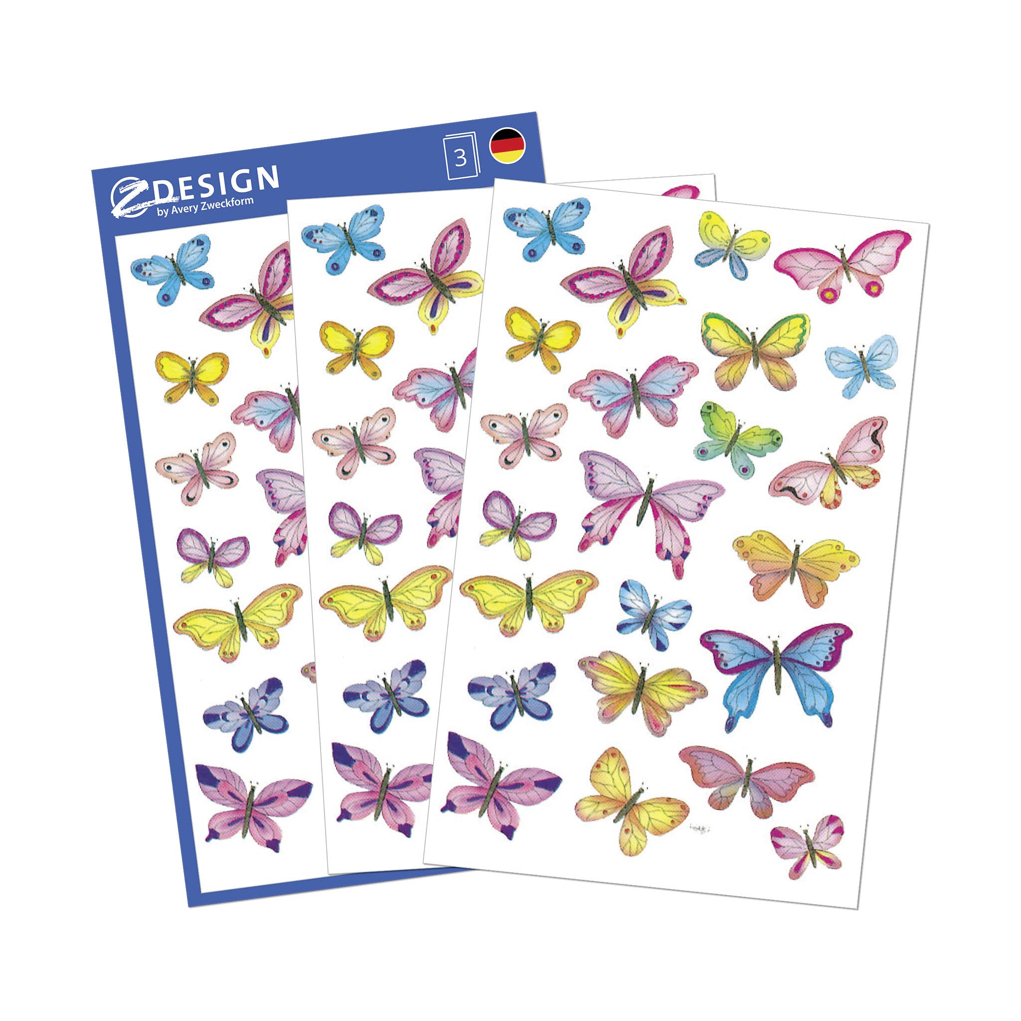 Avery Zweckform 4400 Decorative Stickers Paper Material Butterfly — image 1