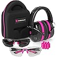 TradeSmart All-in-One Shooting Ear Protection - Comfort+ NRR 28 Earmuffs, Glasses & Earplugs + Carry Case