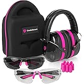 TradeSmart All-in-One Shooting Ear Protection - Comfort+ NRR 28 Earmuffs, Glasses & Earplugs + Carry Case