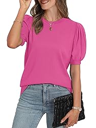 Womens Tops Dressy Casual Short Sleeve Valentine's