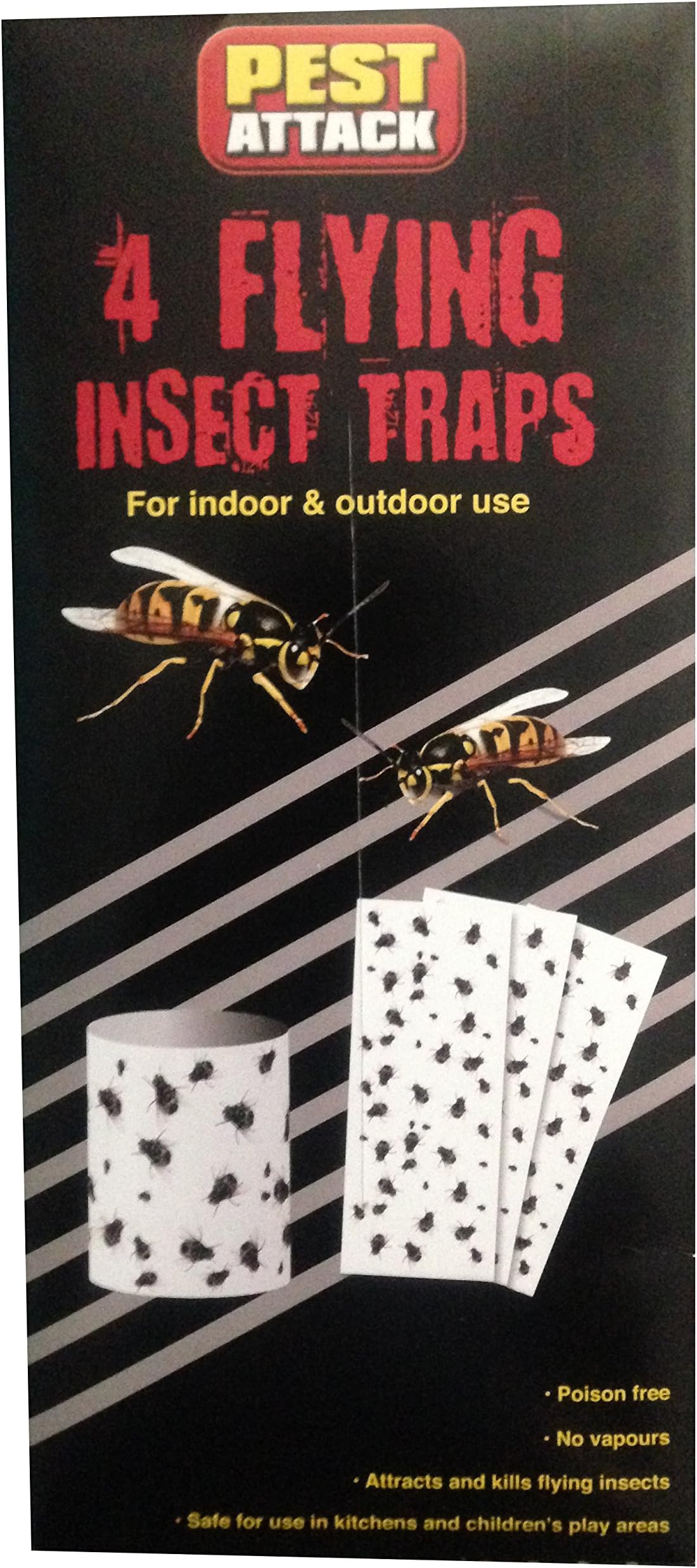 Flying Insect Traps (Pack of 4) For Aphid Insects Whitefly