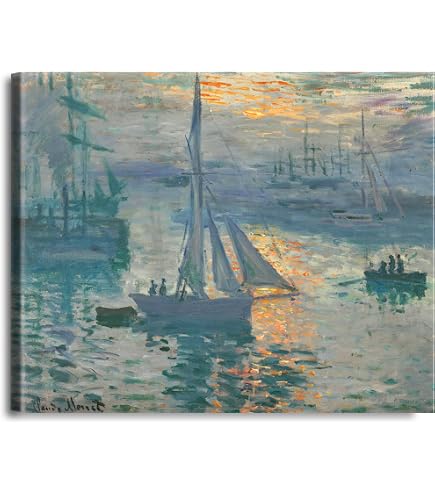 Amazon.com: Argenteuil Basin with a Single Sailboat by Claude