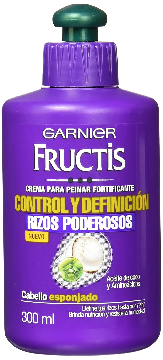 Garnier Fructis Crema para Peinar Rizos Poderosos, 300 ml Garnier Fructis Crema para Peinar Rizos Poderosos, 300 ml