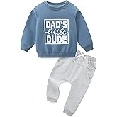 CIZENOFURS Baby Boy Clothes Fall Winter Long Sleeve Sweatshirt with Pants Set Toddler Cute Letter Print Outfits