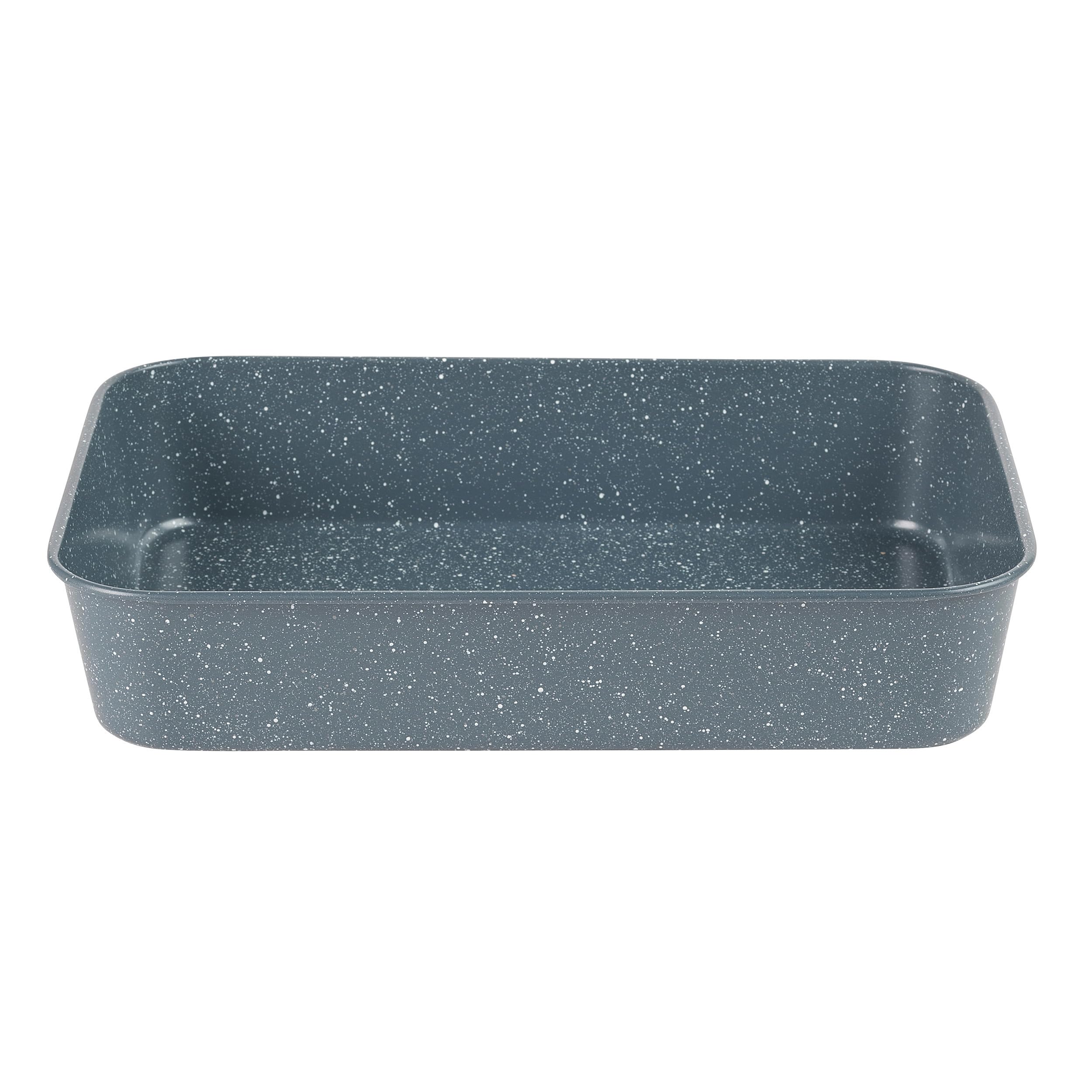 Russell Hobbs Nightfall Stone Roaster – 39cm Non-Stick Carbon Steel Roasting Tray with Deep Sides for Meat & Vegetables, Lightweight Large Oven Tin, Oven Safe to 220°C, Blue Marble