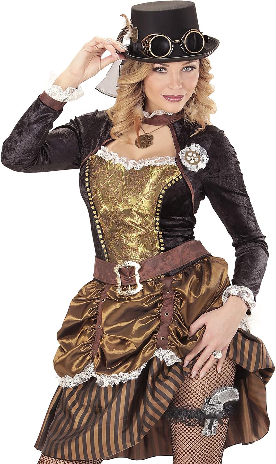 W WIDMANN MILANO Party Fashion Garter With Gun Sexy Pirate Wench Steampunk Halloween Fancy Dress Accessory - Image 3