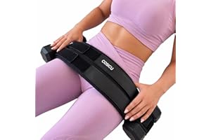 Hip Thrust Belt for Dumbbells Heavy – 13mm Neoprene Padding, Double Strap Booty Builder Belt for Glute Workouts – Kettlebells