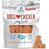 Farmland Traditions Dogs Love Chicken Jerky Dog Treats, Premium Two-Ingredient Dog Jerky with USA-Raised Chicken, 3-Pound Bag