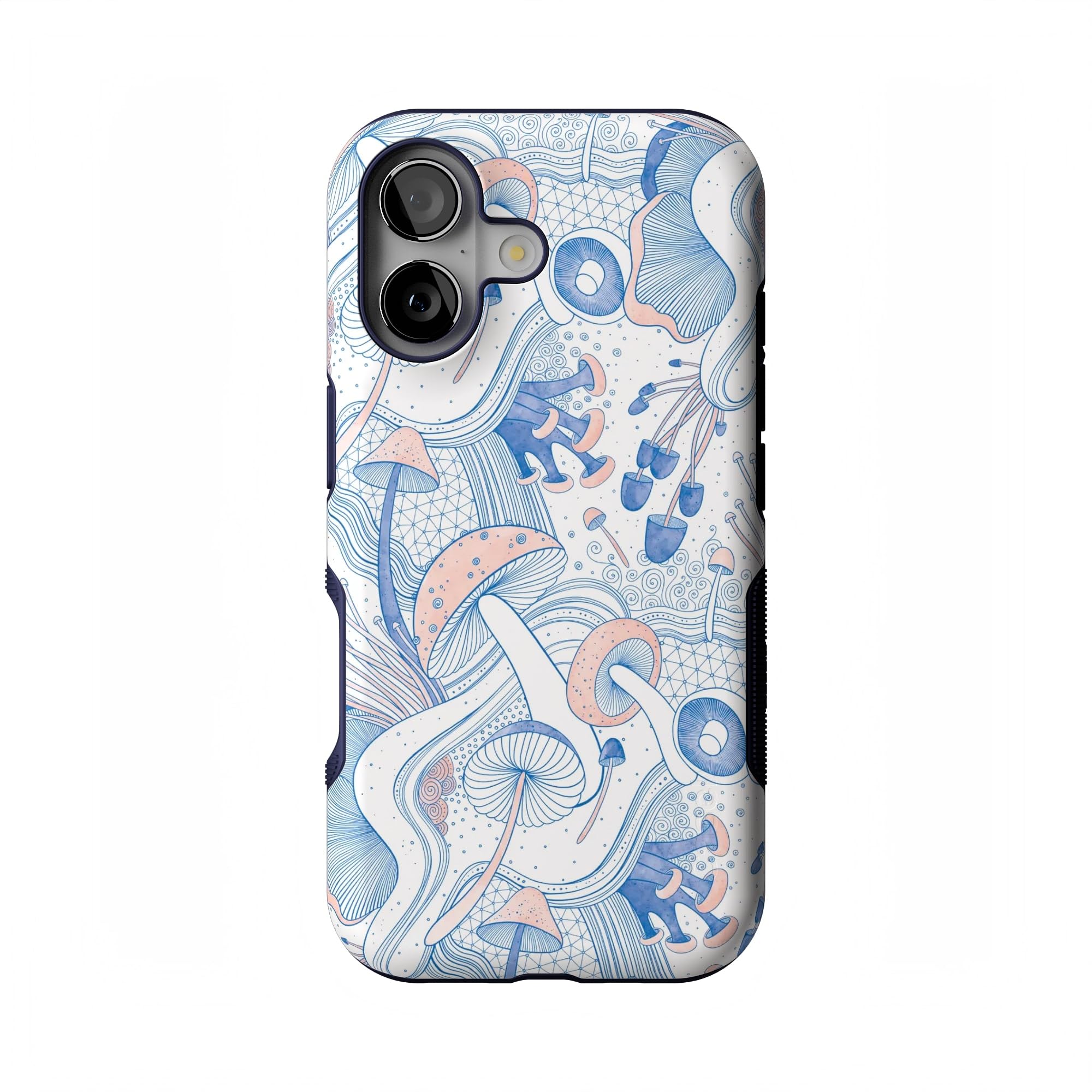 Casely iPhone 17 Case | The Fun Guy | Enchanted Forest Mushroom Floral | Bold Protective Design | Compatible with MagSafe