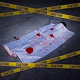 5 Feet Long Back from The Grave Dead Body Zombie Halloween Body Parts 65.5 Feet Yellow Caution Tape Barricade Safety Tape for
