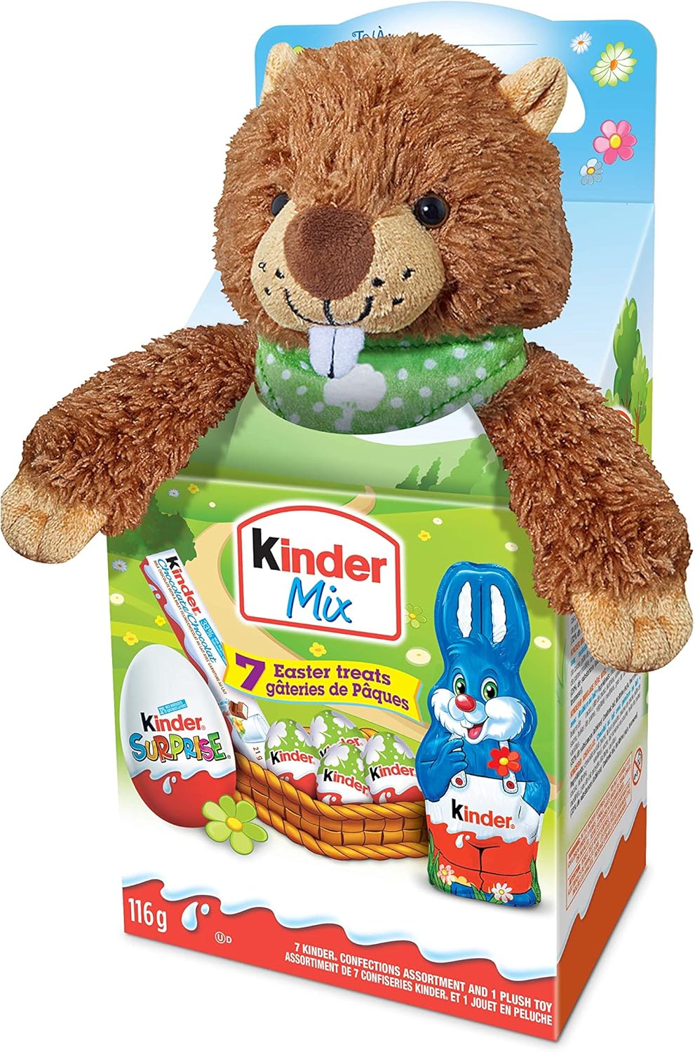 kinder easter egg with cuddly toy