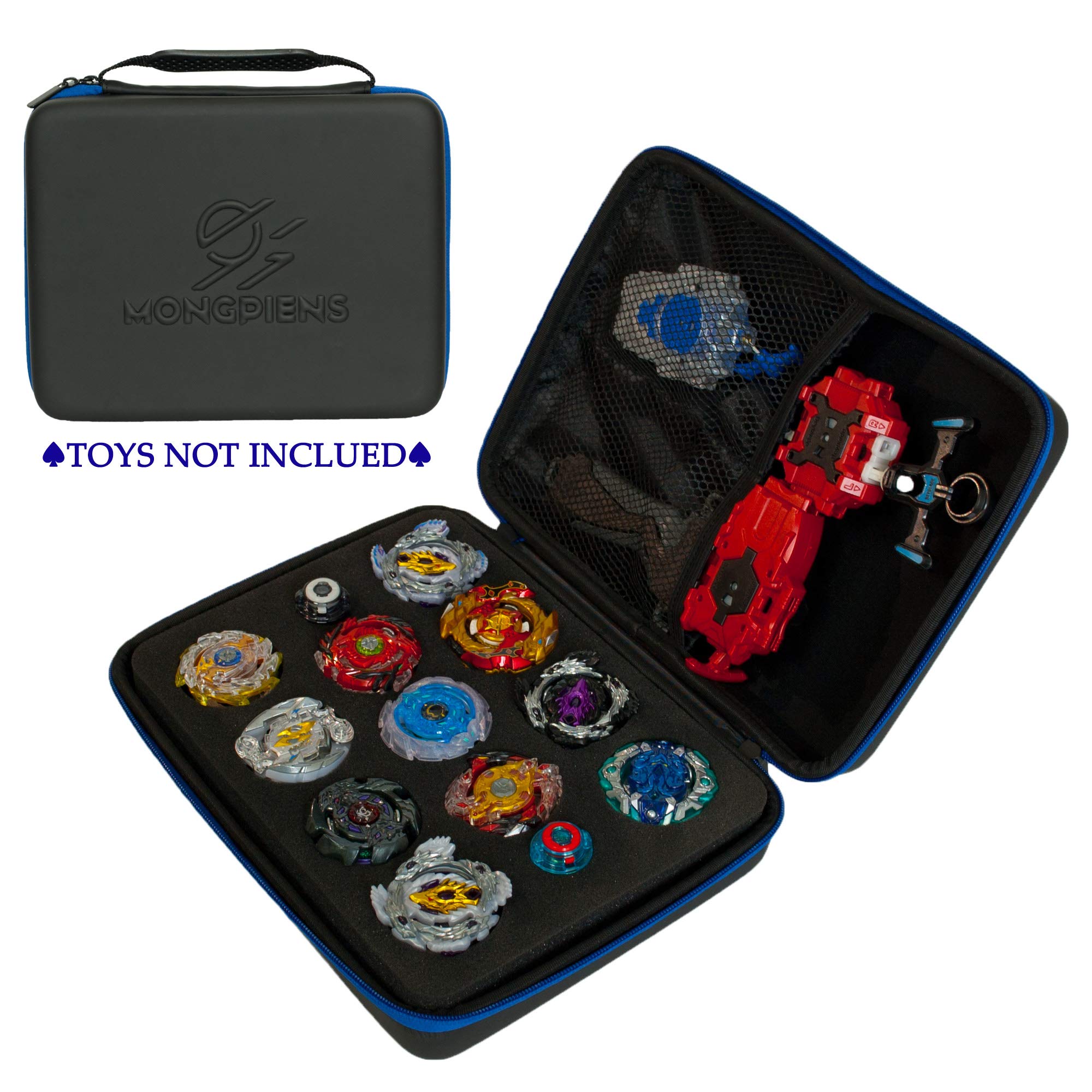 MONGPIENS Battling Tops Soft Carrying Case Waterproof Storage Organizer for Spinning Top and Launcher (Medium)