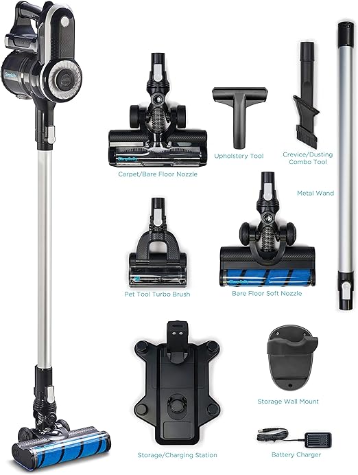 Simplicity S65 Cordless Stick Vacuum Cleaner Bagless Lightweight Hardwood Floor
