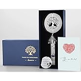 LEAVORES Thank You Wind Chimes with Tree of Life Wind Spinner for Women, Teacher, Family, Friends - Appreciation Gifts for Coworkers - Ideal Hostess/ Gratitude Gifts