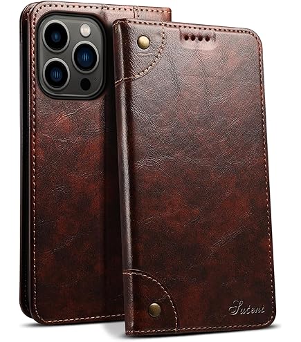 Amazon.com: SLG D7 Italian Wax Leather Wallet Case for