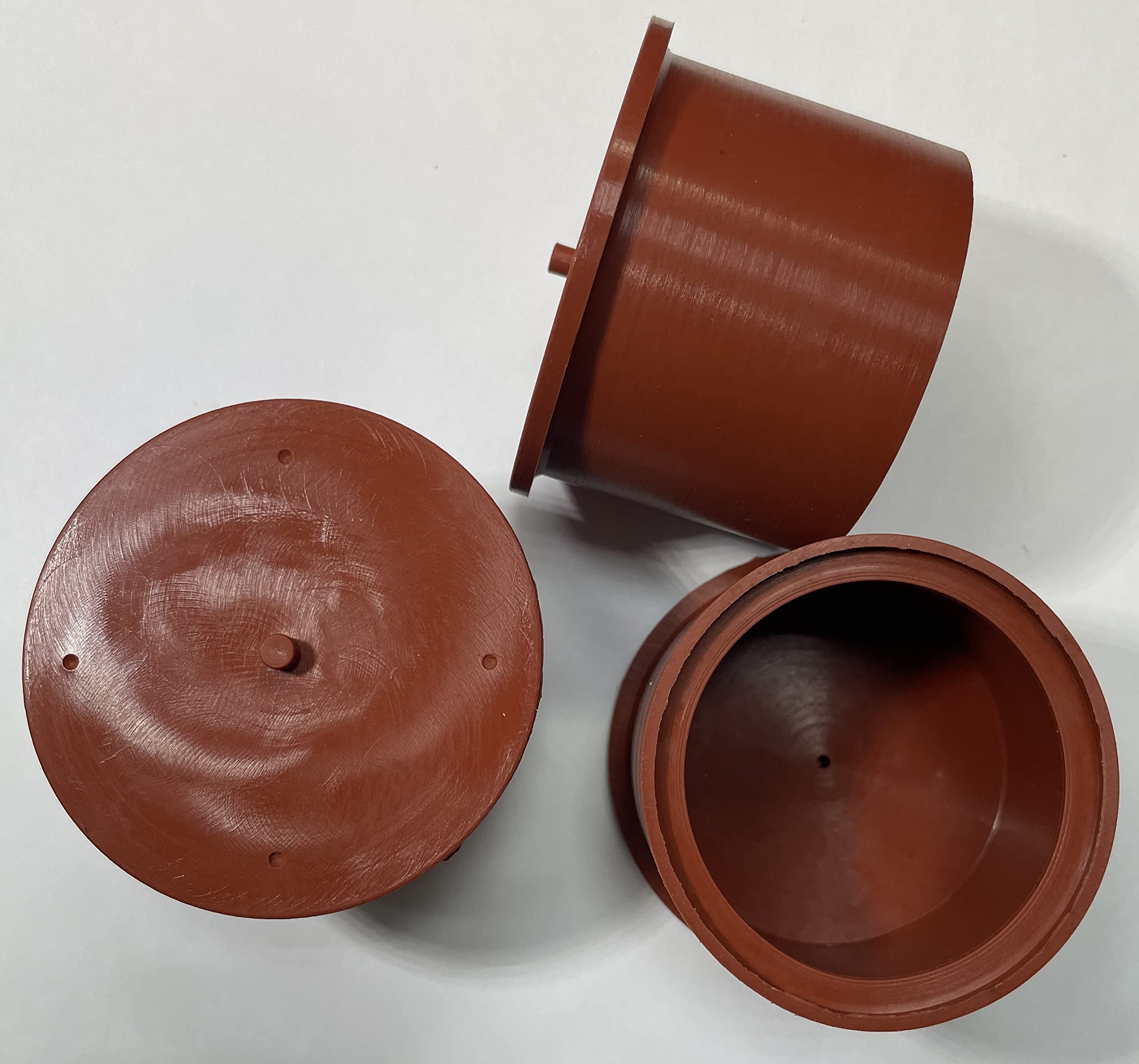 dexierp Protection Force Easy Cap For OD 49.5mm 1-31/32 Inch (Pack of 4) Ribp Tube Expanded Tube Openning Long Tube Pipe Post End Cover Screw Thread Protectors Elastic Rubber — image 1