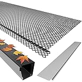 144FT Lock-in Gutter Guard, 6 Inch, Fits 4/5/6 Inch K Style Steel Snap-in Leaf Gutter Guards Micro Mesh Gutter Screens Rain Gutter, for Leaf Filter (48pcs)