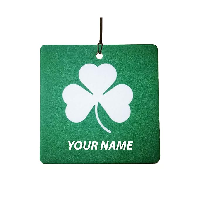 PERSONALISED IRISH SHAMROCK CAR AIR FRESHENER Amazon.co.uk Car